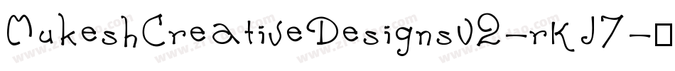 MukeshCreativeDesignsV2-rKJ7字体转换
