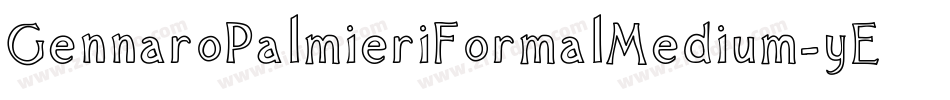 GennaroPalmieriFormalMedium-yEPM字体转换