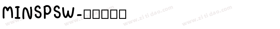MINSPSW字体转换