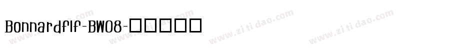 Bonnardflf-BW08字体转换