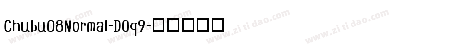 Chubu08Normal-DOq9字体转换