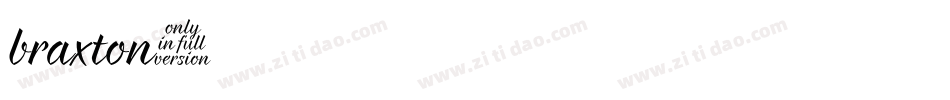 braxton字体转换