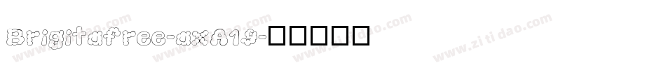 Brigitafree-axA19字体转换