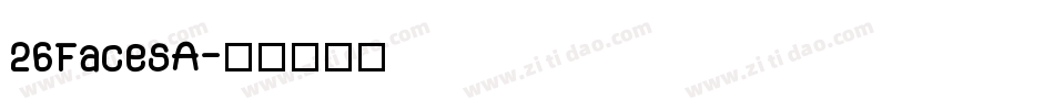 26FacesA字体转换
