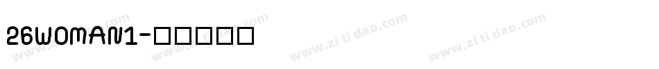 26WOMAN1字体转换