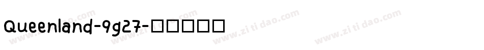 Queenland-9g27字体转换