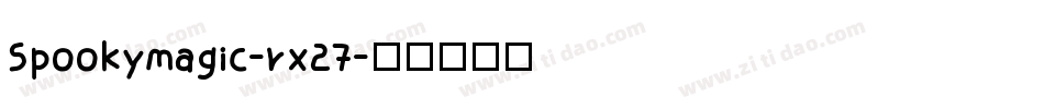 Spookymagic-rx27字体转换