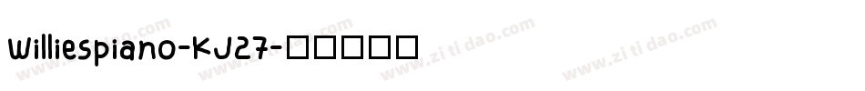 Williespiano-KJ27字体转换