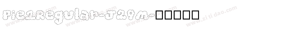 Pie1Regular-J29M字体转换