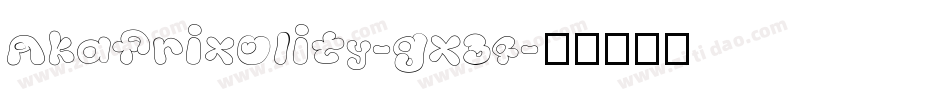 Akafrivolity-gx34字体转换