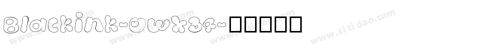 Blackink-owX34字体转换
