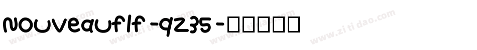 Nouveauflf-qZ35字体转换