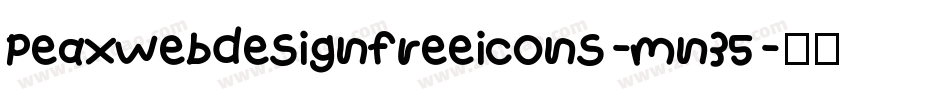 Peaxwebdesignfreeicons-mn35字体转换