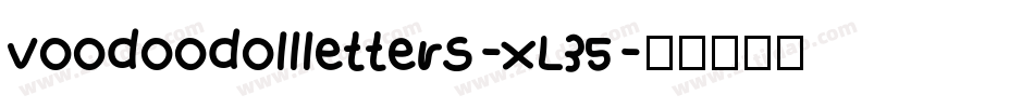 Voodoodollletters-xL35字体转换
