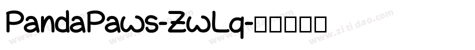 PandaPaws-ZwLq字体转换