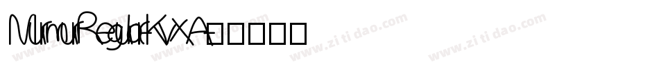 MurmurRegular-KvXA字体转换