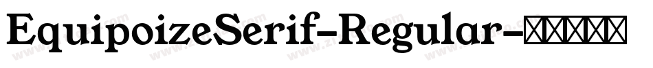 EquipoizeSerif-Regular字体转换