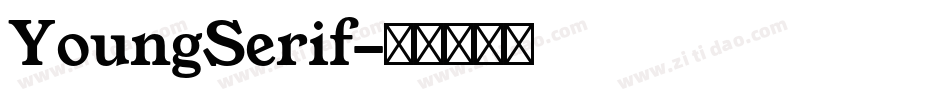 YoungSerif字体转换