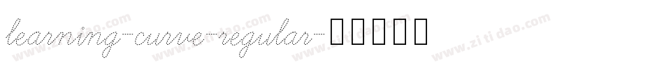 learning-curve-regular字体转换