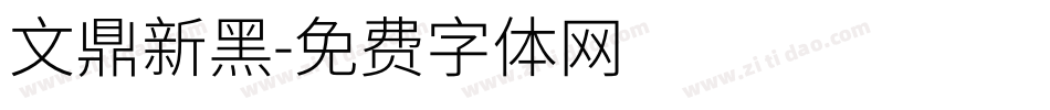 文鼎新黑字体转换