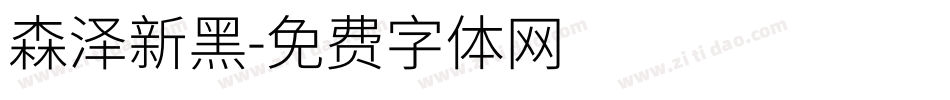 森泽新黑字体转换