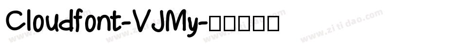 Cloudfont-VJMy字体转换
