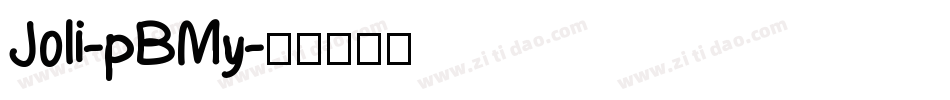 Joli-pBMy字体转换