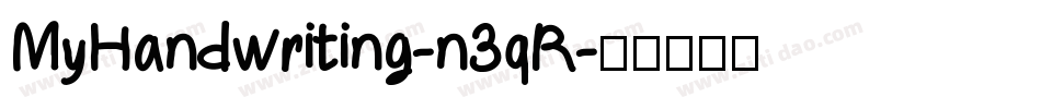 MyHandwriting-n3qR字体转换
