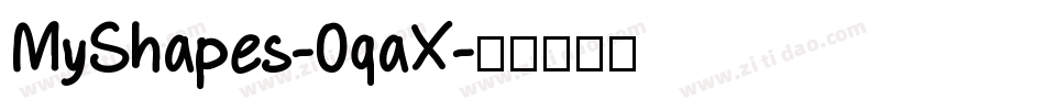 MyShapes-0qaX字体转换