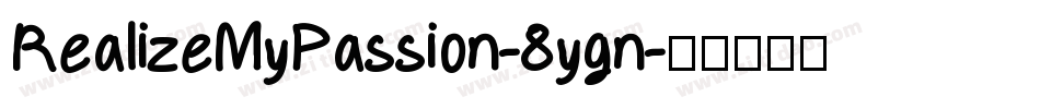 RealizeMyPassion-8ygn字体转换