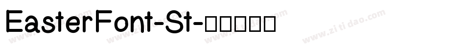 EasterFont-St字体转换
