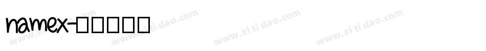 namex字体转换