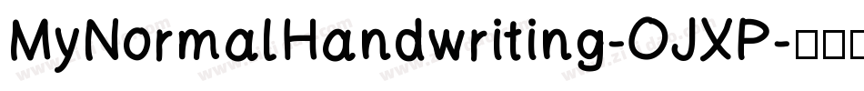 MyNormalHandwriting-OJXP字体转换