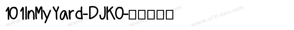 101InMyYard-DJK0字体转换