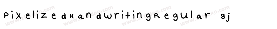 PixelizedHandwritingRegular-8jz2字体转换