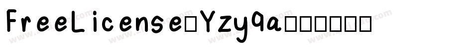 FreeLicense-Yzy9a字体转换