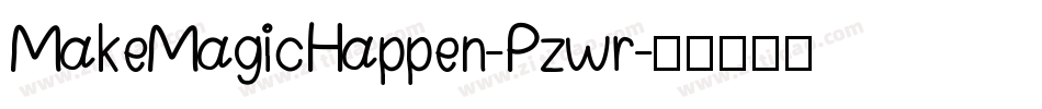 MakeMagicHappen-Pzwr字体转换