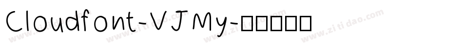 Cloudfont-VJMy字体转换