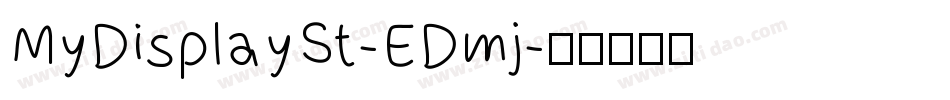 MyDisplaySt-EDmj字体转换