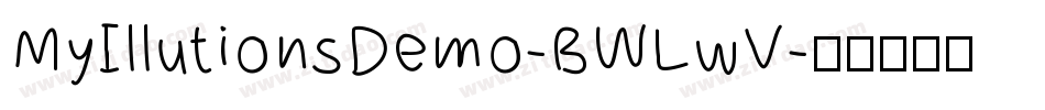 MyIllutionsDemo-BWLwV字体转换