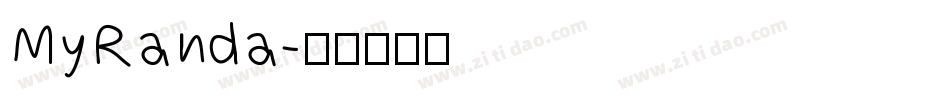 MyRanda字体转换