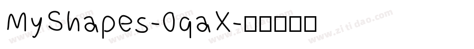 MyShapes-0qaX字体转换
