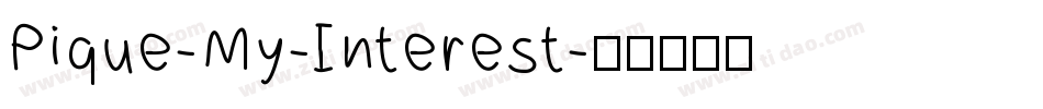 Pique-My-Interest字体转换
