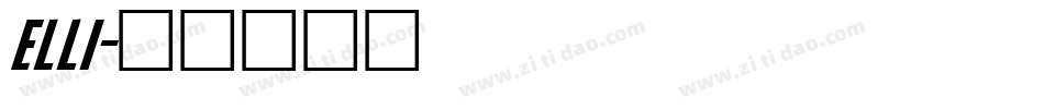 Elli字体转换