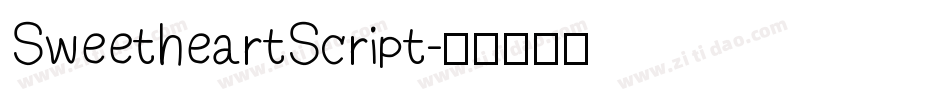 SweetheartScript字体转换