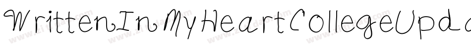 WrittenInMyHeartCollegeUpdated-LqBZ字体转换