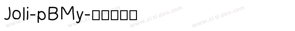 Joli-pBMy字体转换
