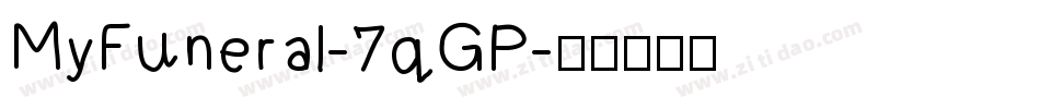 MyFuneral-7qGP字体转换