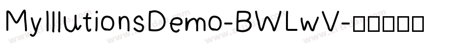 MyIllutionsDemo-BWLwV字体转换