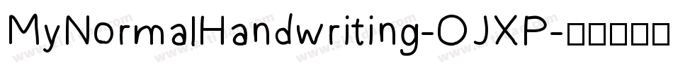 MyNormalHandwriting-OJXP字体转换